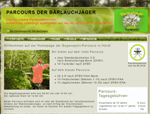 Tablet Screenshot of parcours.baerlauchjaeger.de